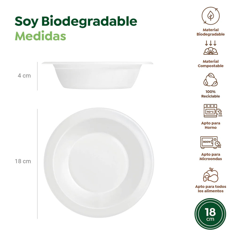 Maxi Products | S/50 Bol redondo caña de azúcar blanco 450 cc