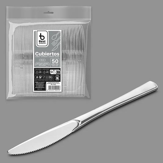 Best Products | S/50 Cuchillo reutilizable plata 20 CM