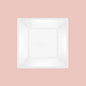 Maxi Products | S/5 Plato llano cuadrado blanco 23 x 23 CM