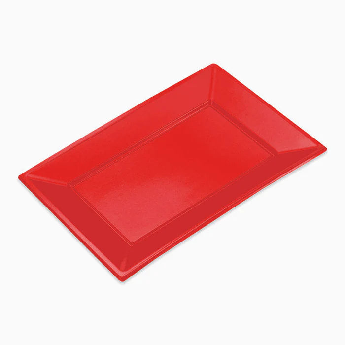 Maxi products | S/3 Bandeja  rectangular rojo 33 x 22.5 CM