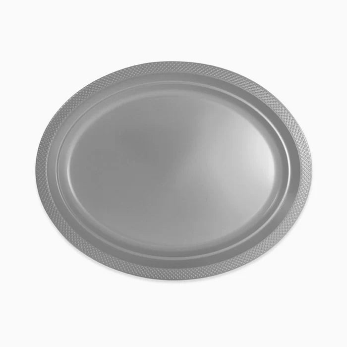 Maxi Products | S/10 Bandeja premium ovalada plata  31 x 24.5 CM