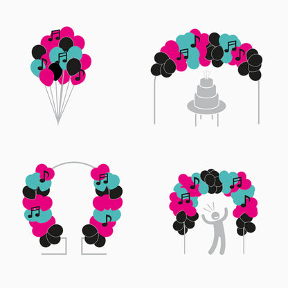 OHYEAH! | Set Arco Globos Látex Music