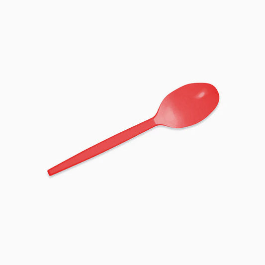 Maxi products | S/15 Cucharita postre roja 12.5 CM
