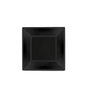 Maxi Products | S/5 Plato llano cuadrado negro 23 x 23 CM