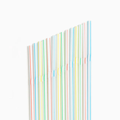 Maxi products | S/50 Pajita flexible rayas multicolor 21 CM