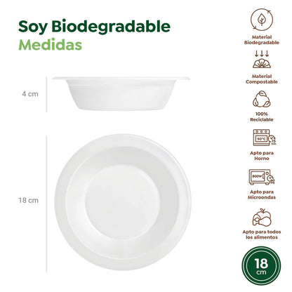 Maxi Products | S/50 Bol redondo caña de azúcar blanco 450 cc