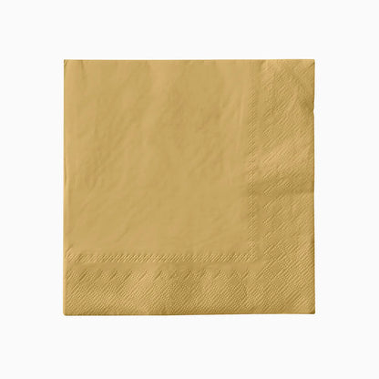 Maxi products | S/30 Servilleta doble capa papel metalizado oro