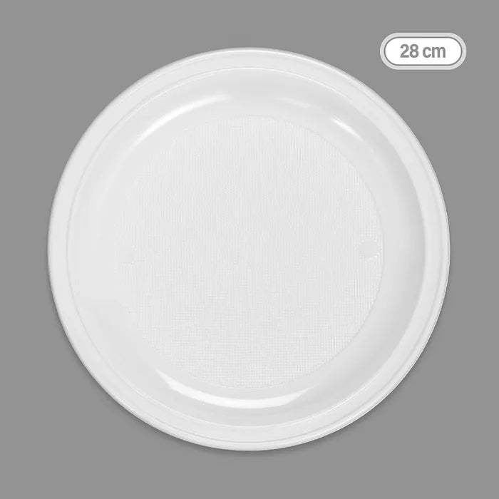 Best Products | S/25 Plato reutilizable blanco pizza 28 CM