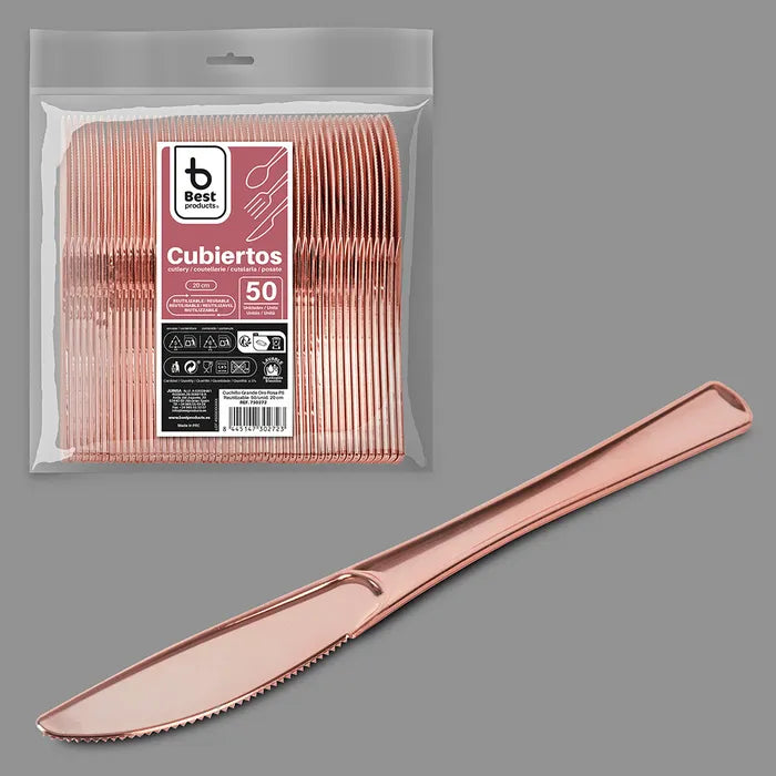 Best Products | S/50 Cuchillo reutilizable oro rosa 20 CM