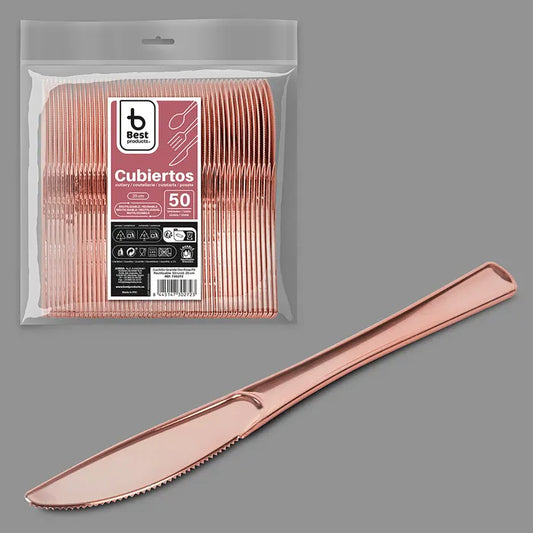 Best Products | S/50 Cuchillo reutilizable oro rosa 20 CM