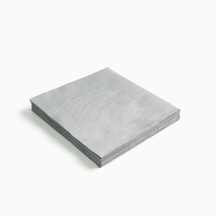 Maxi products | S/30 Servilleta doble capa papel metalizado plata