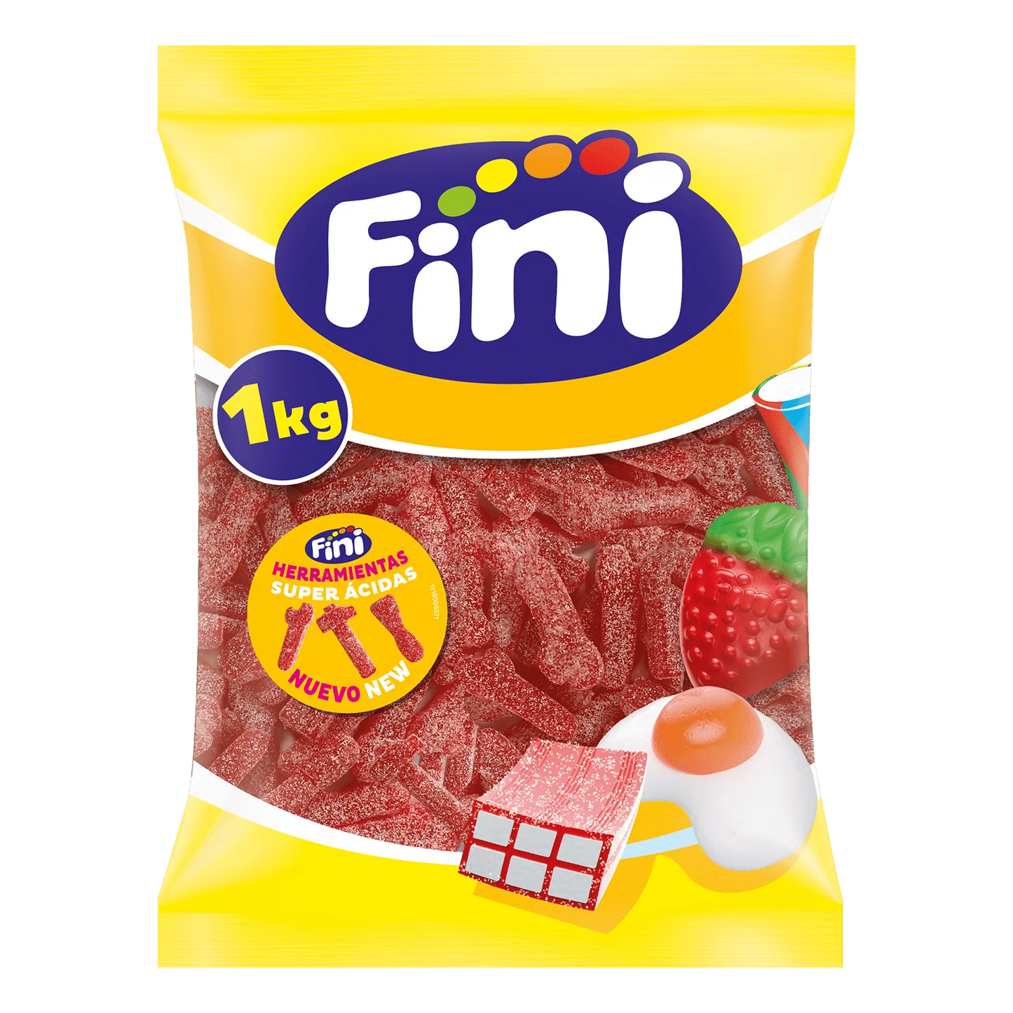 Fini | Herramientas pintalenguas súper ácidas fresa